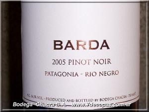 Barda, Bodega Chacra 